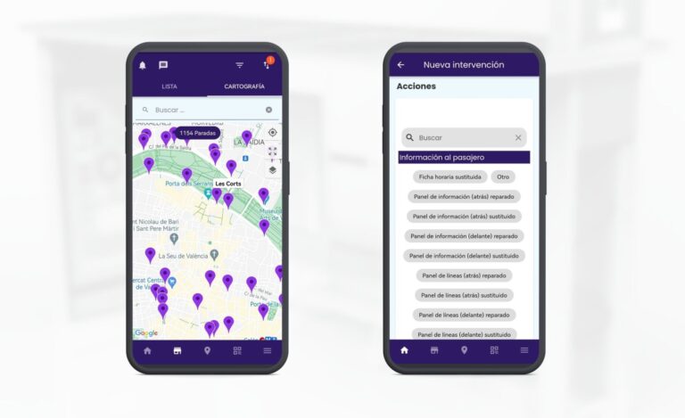 El mantenimiento de las paradas de bus en Valencia, digitalizado con la plataforma de Matawan