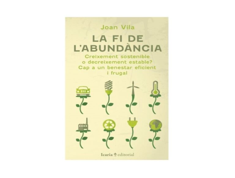 Joan Vila presenta el libro «La fi de l’abundància»