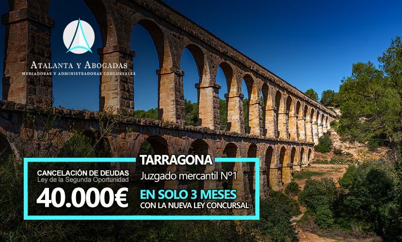 Atalanta y Abogadas cancela 40.000 euros en Tarragona en el Juzgado Mercantil número 1