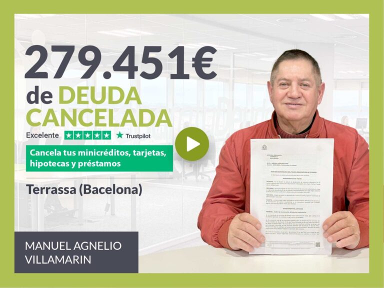 Repara tu Deuda Abogados cancela 279.451€ en Terrassa (Barcelona) con la Ley de Segunda Oportunidad