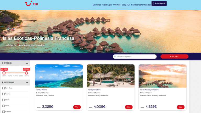 TUI Spain y Tahiti Tourisme se unen en una nueva campaña conjunta para promocionar Las Islas de Tahiti