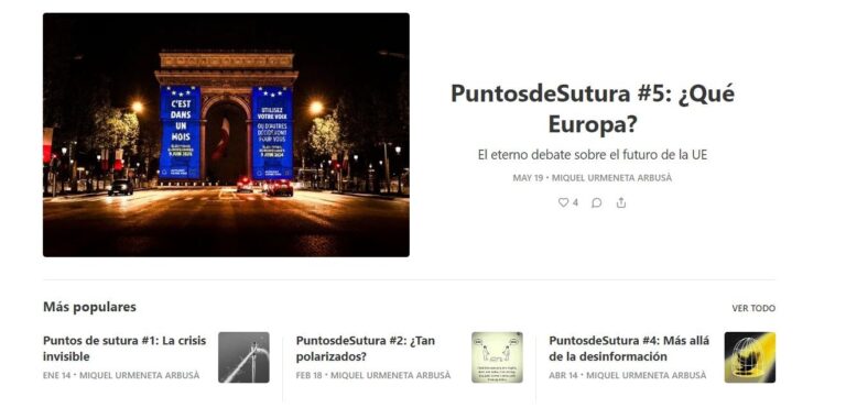 «Puntos de Sutura»: La nueva newsletter de Miquel Urmeneta