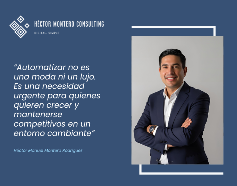Héctor Manuel Montero Rodríguez presenta su metodología para automatizar pequeñas empresas