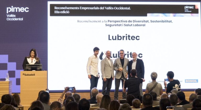 Lubritec recibe el Premio Pimec 2025 por su apuesta por la sostenibilidad e innovación industrial