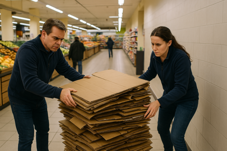 El «coste oculto» del cartón: cuando una compactadora se para, la tienda paga en tiempo y productividad