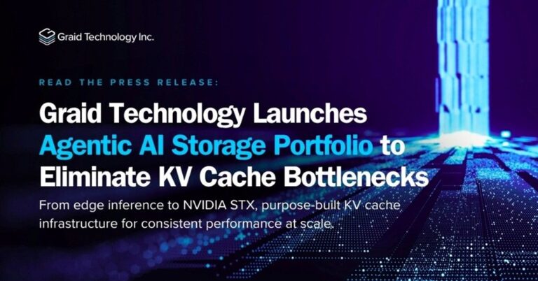 Graid Technology lanza soluciones de IA agéntica para eliminar cuellos de botella de caché KV