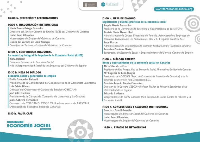 Jéssica de León inaugurará en Lanzarote el II Foro de Economía Social de Canarias