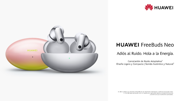 HUAWEI FreeBuds Neo elevan el audio con diseño elegante, cancelación de ruido superior y sonido envolvente
